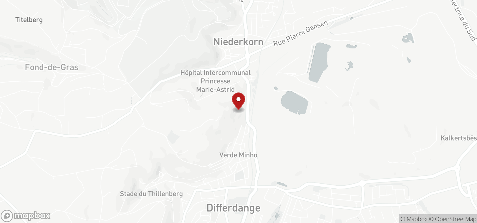 Parkplatz zur Miete in Differdange (map)
