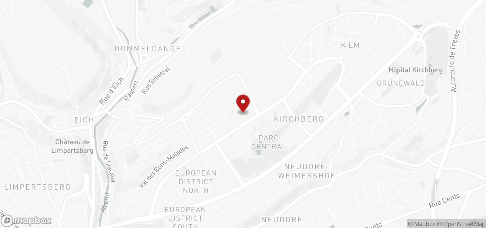 Parking en location à Luxembourg-Kirchberg (map)