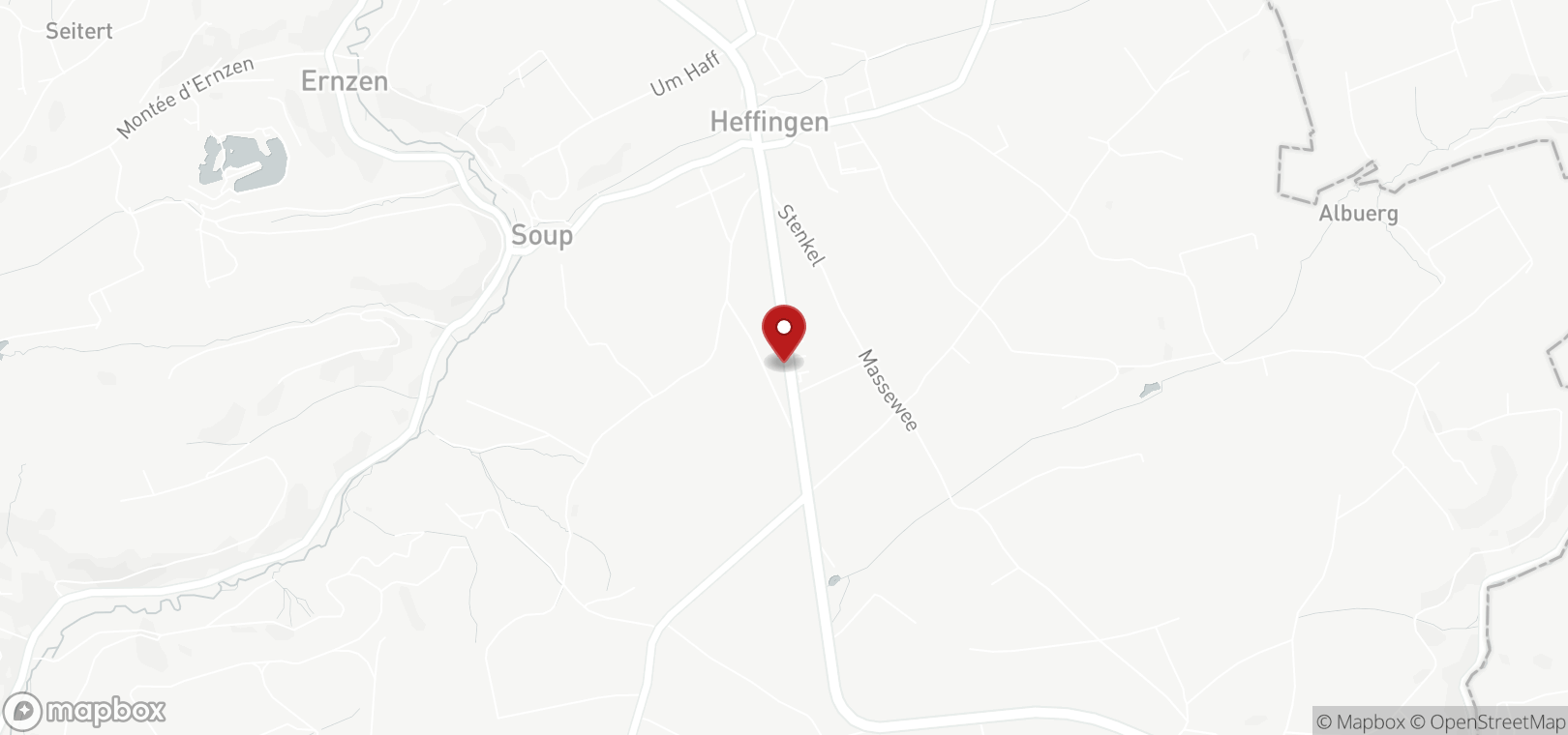 Terrain constructible en vente à Heffingen (map)
