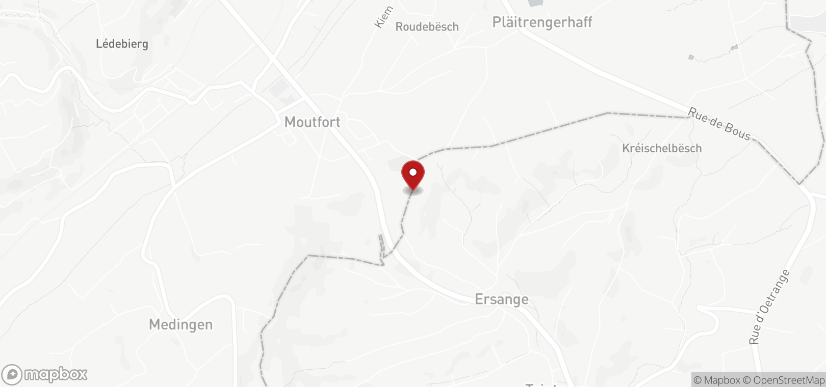 Terrain constructible en vente à Moutfort (map)