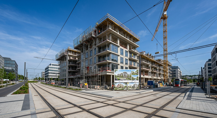 Pakt Wohnungsbau 3.0 auf dem Kirchberg: 1.200 bezahlbare Wohnungen bis 2028
