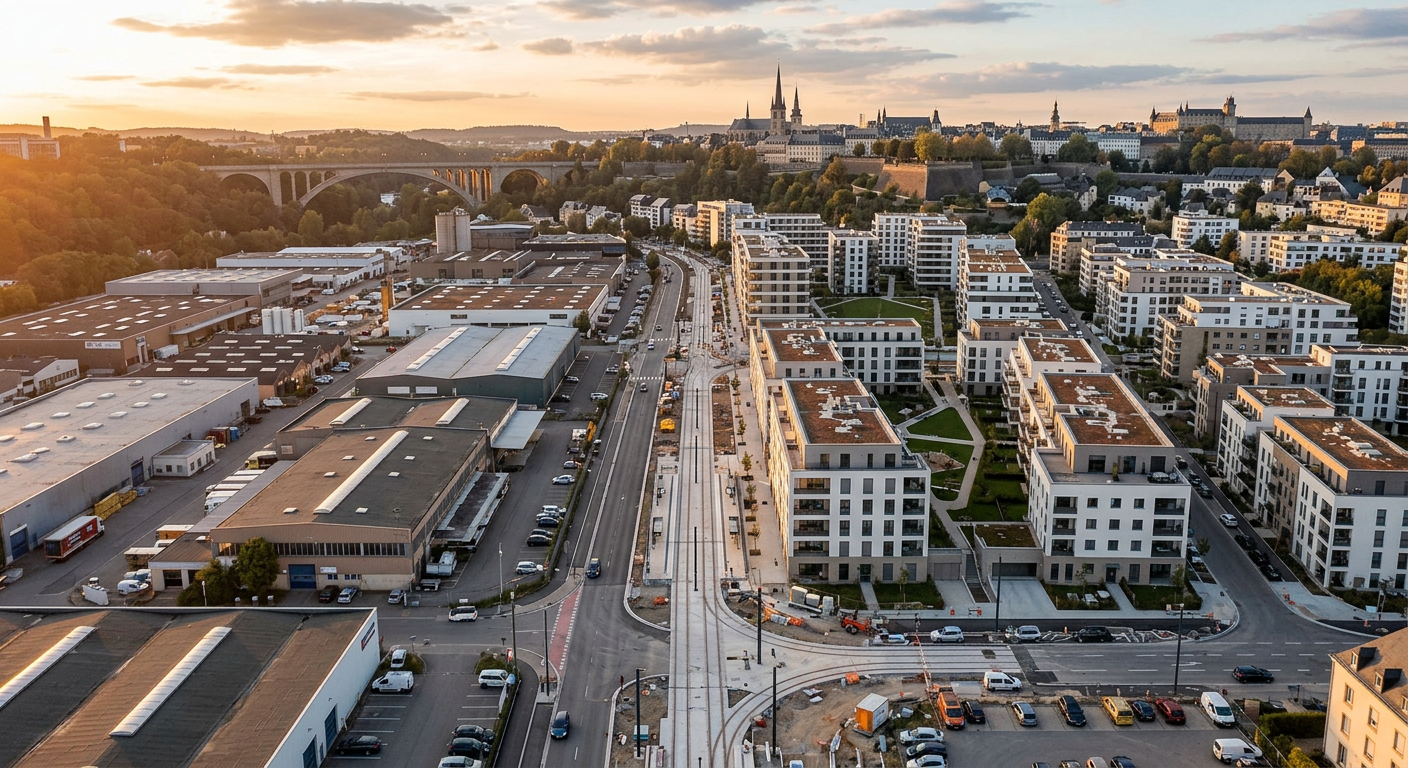 Präsentation des neuen PAP Porte de Hollerich in Luxemburg-Stadt