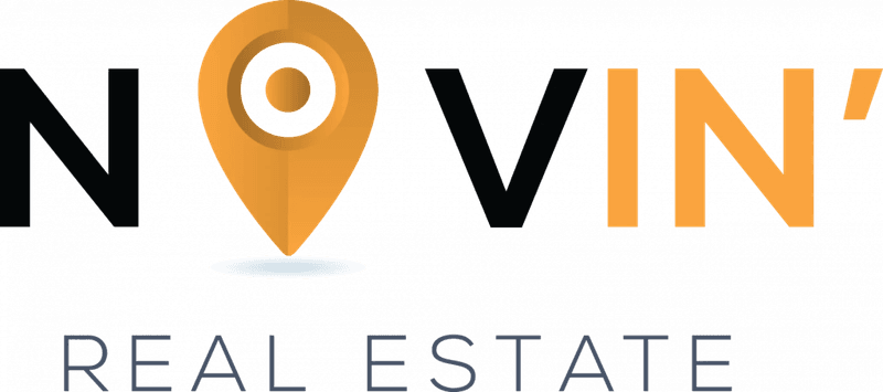 NOVIN' REAL ESTATE logo