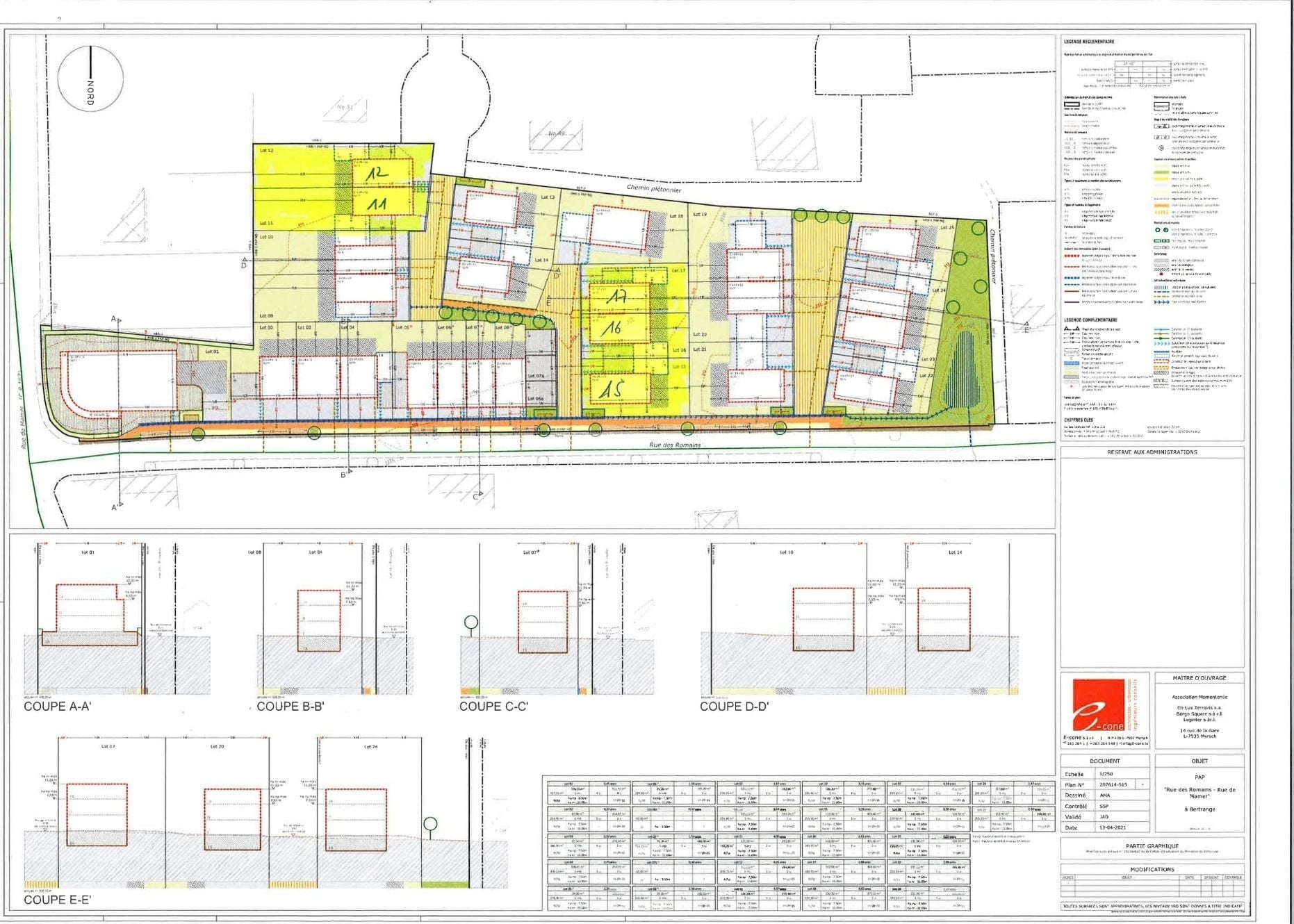 Terrain constructible en vente à Bertrange
