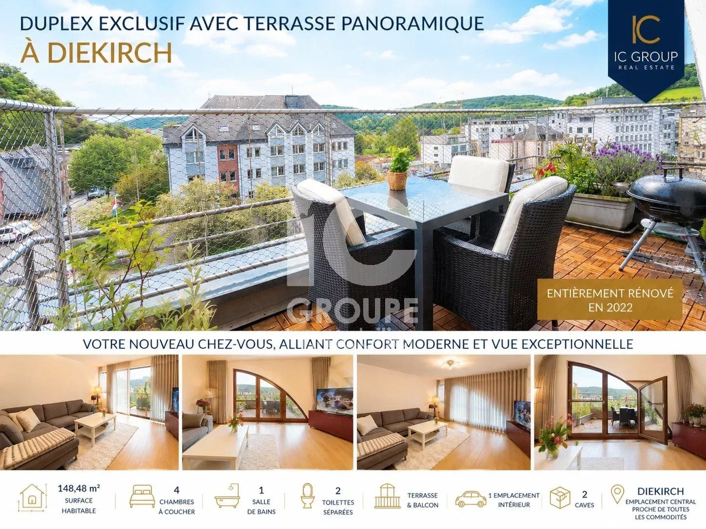 4-bedroom Duplex for sale in Diekirch