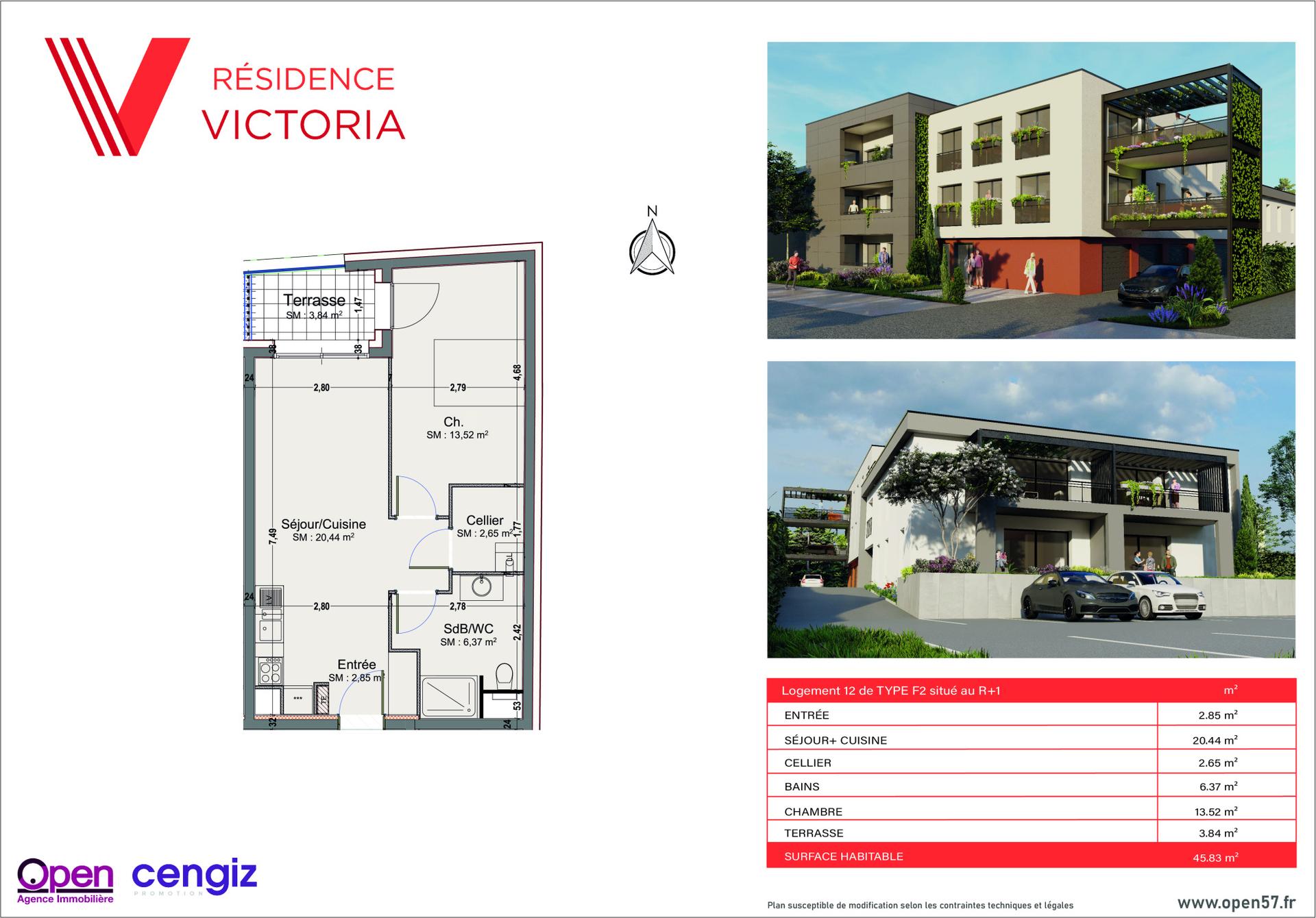 2-Zimmer-Wohnung zum Verkauf in Thionville