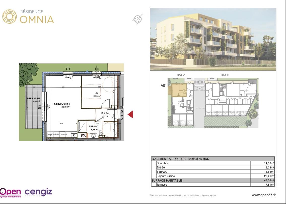1-bedroom Apartment for sale in Thionville