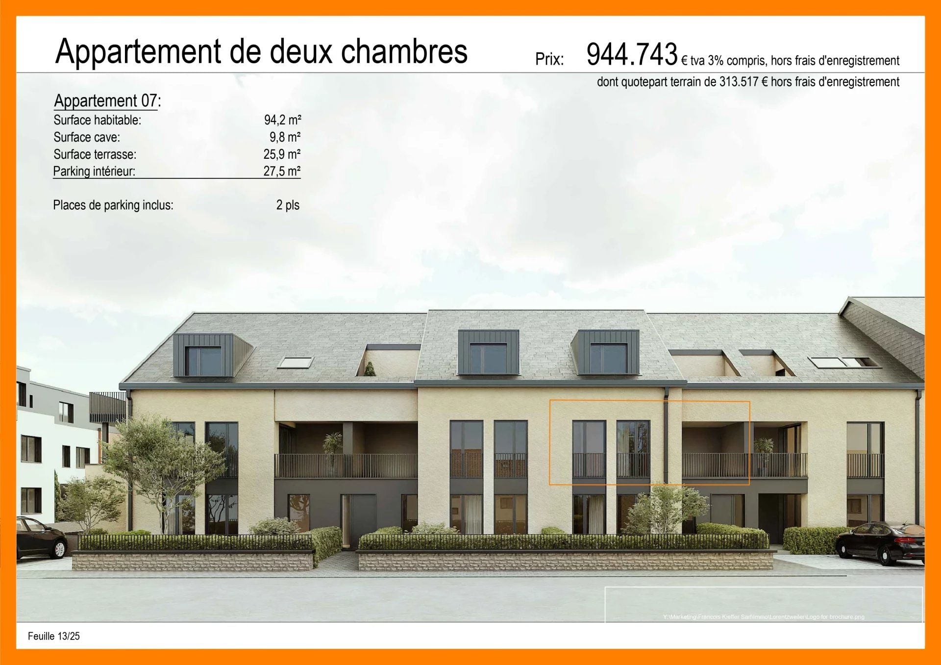 2-bedroom Apartment for sale in Lorentzweiler