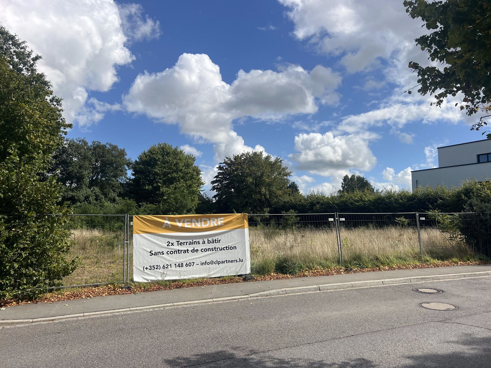Terrain constructible en vente à Niederanven
