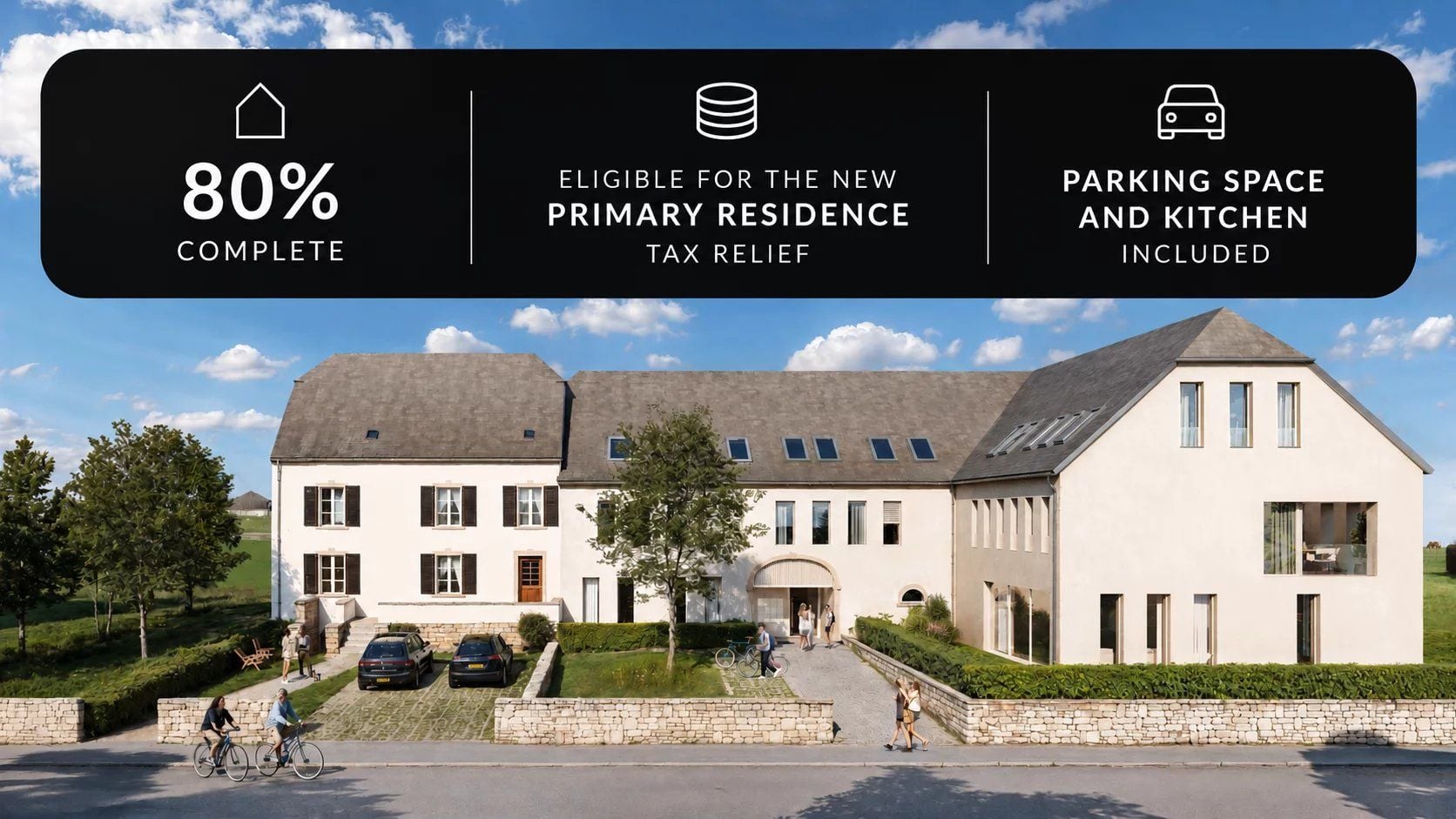 Appartement 3 chambres en vente à Hellange, commune de Frisange