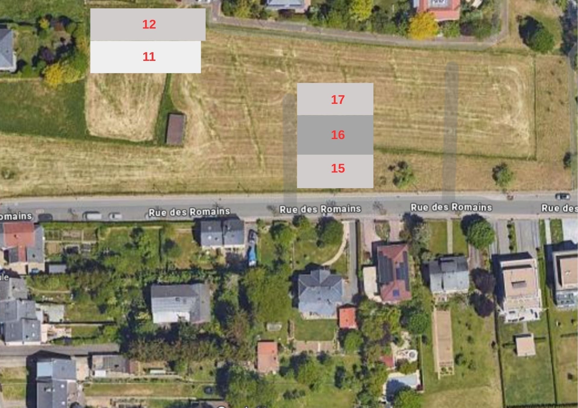 Terrain constructible en vente à Bertrange