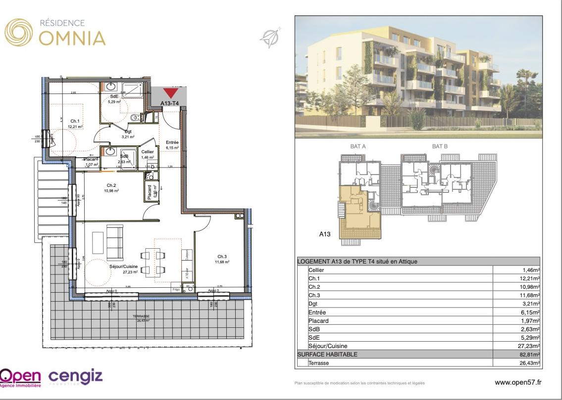 3-Zimmer-Wohnung zum Verkauf in Thionville