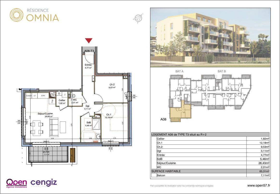 2-Zimmer-Wohnung zum Verkauf in Thionville