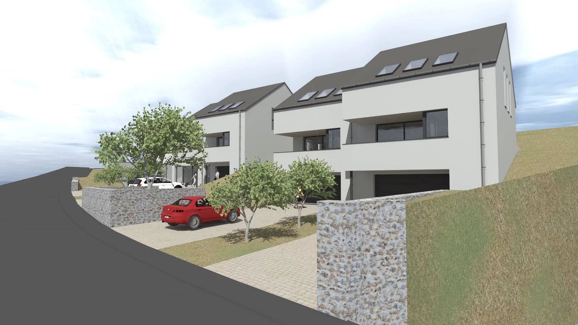 3-Zimmer-Doppelhaushälfte zum Verkauf in Arsdorf, Gemeinde Rambrouch