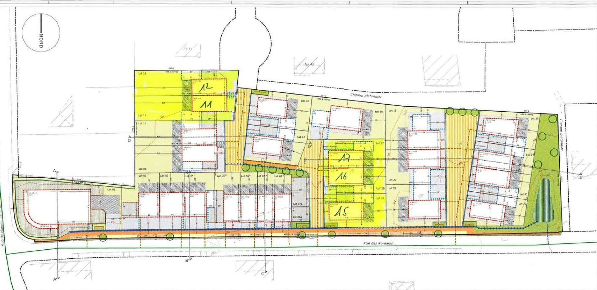 Terrain constructible en vente à Bertrange