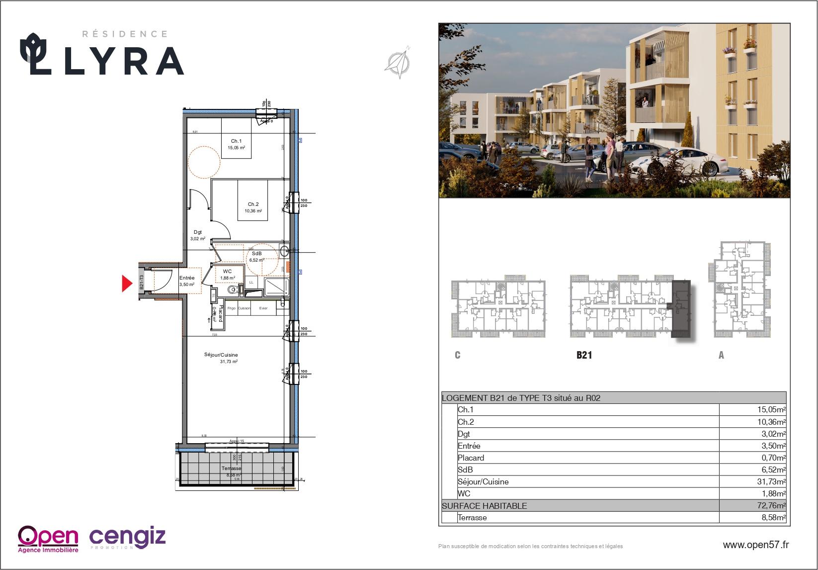 2-bedroom Apartment for sale in Mexy (FR)