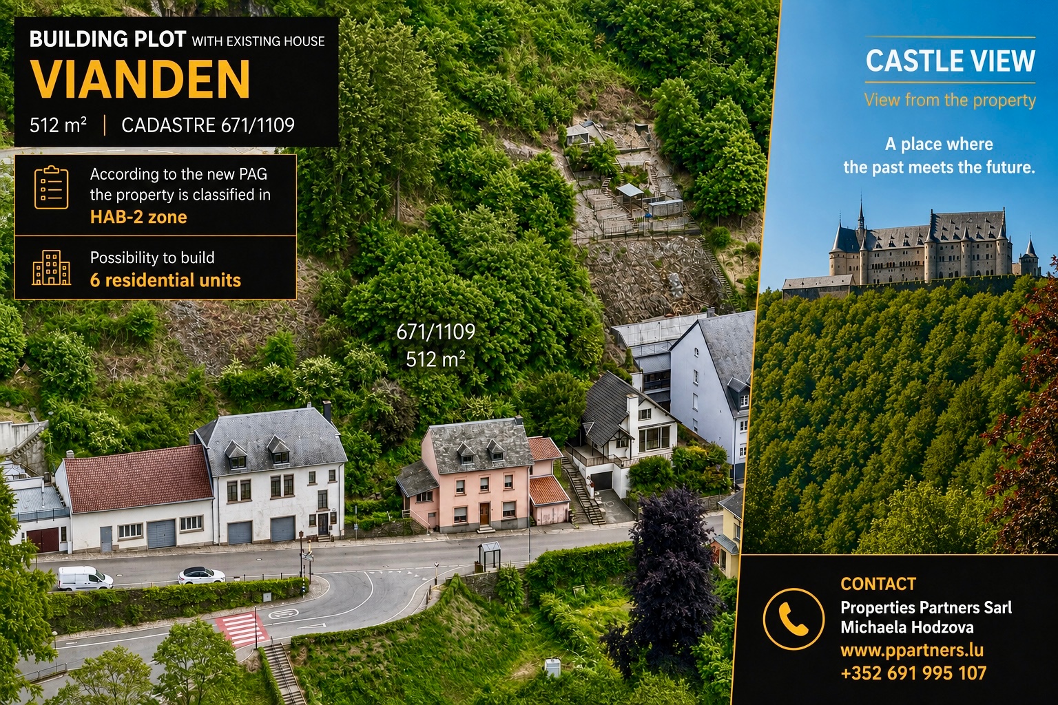 Terrain constructible en vente à Vianden