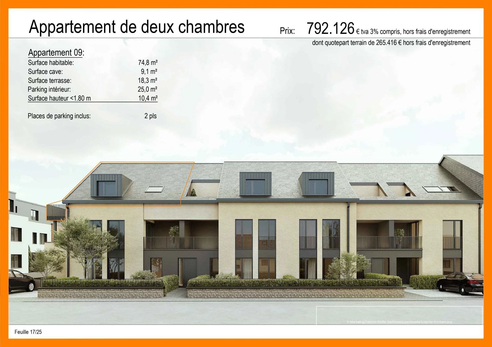 2-bedroom Apartment for sale in Lorentzweiler