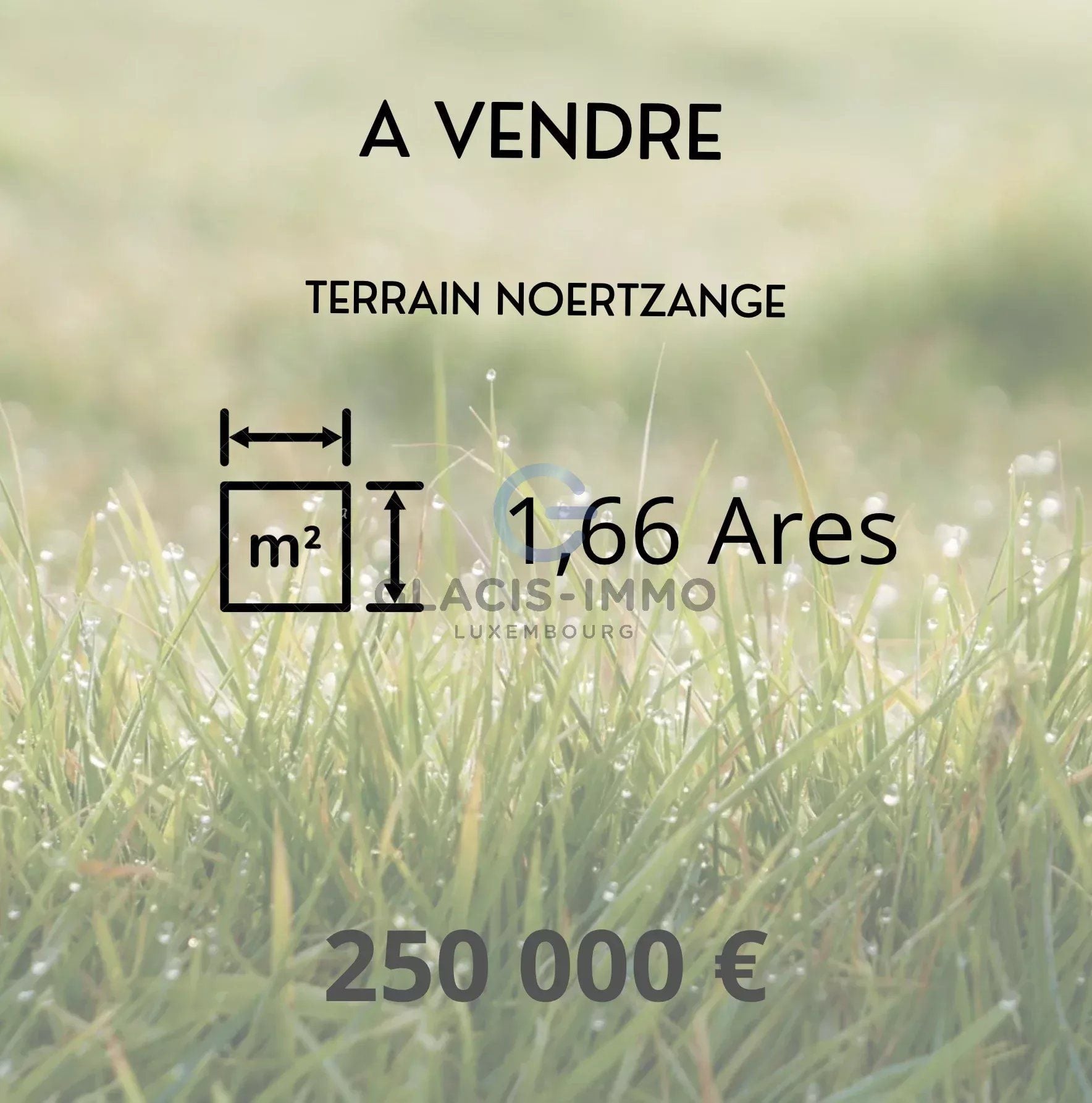 Terrain en vente à Noertzange