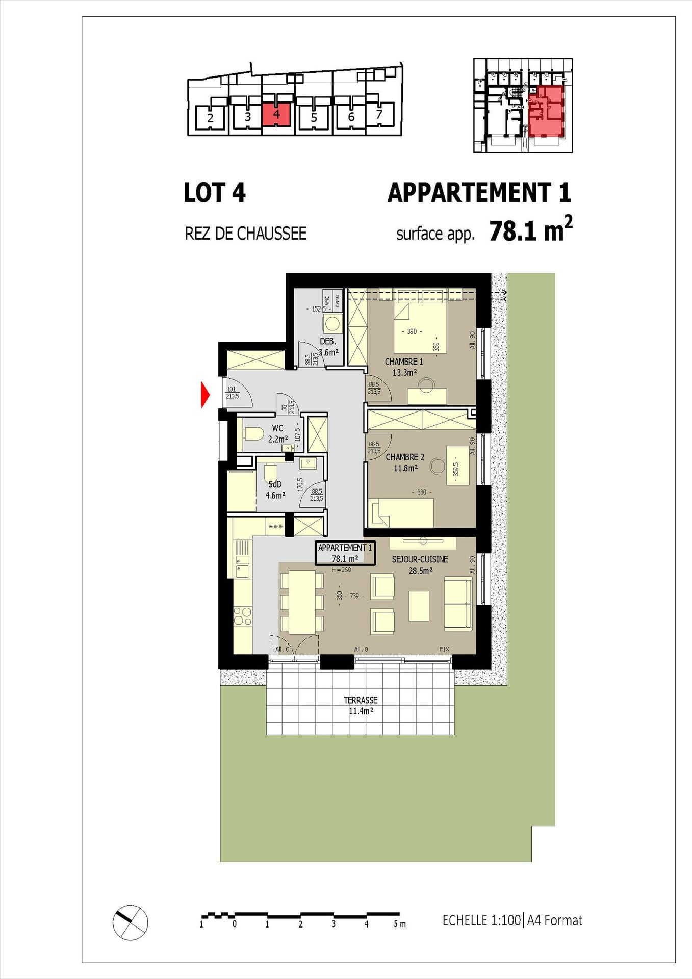 2-bedroom Apartment for sale in Grosbous
