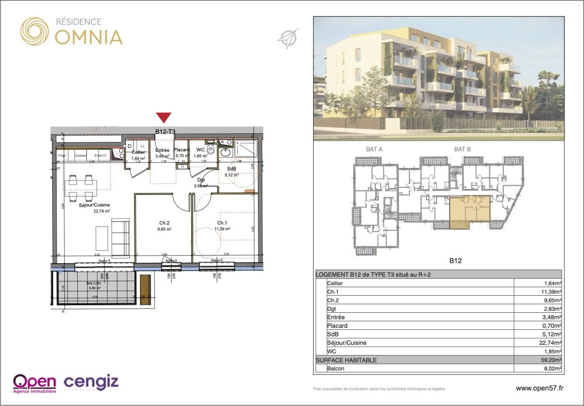 2-bedroom Apartment for sale in Thionville