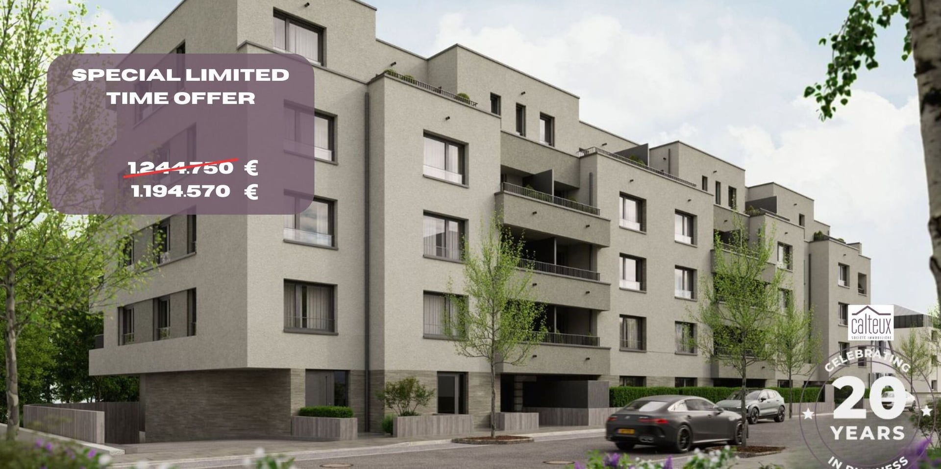 Penthouse 2 chambres en vente à Luxembourg-Weimershof