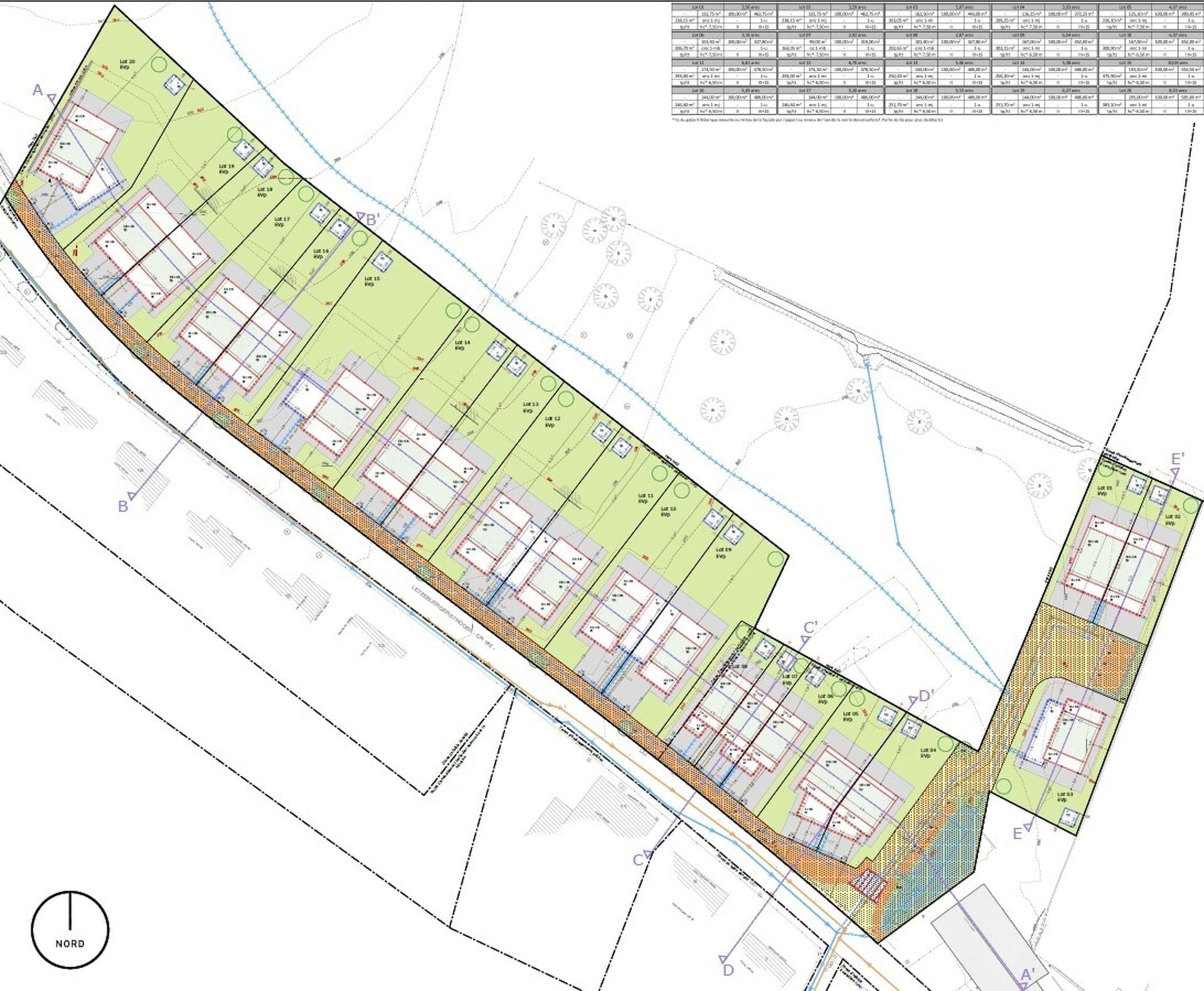 Terrain constructible en vente à Filsdorf