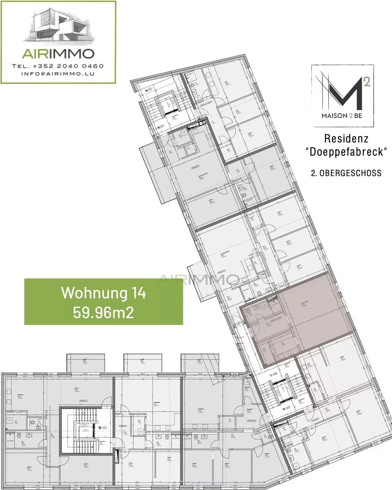 2-bedroom Studio for sale in Echternach