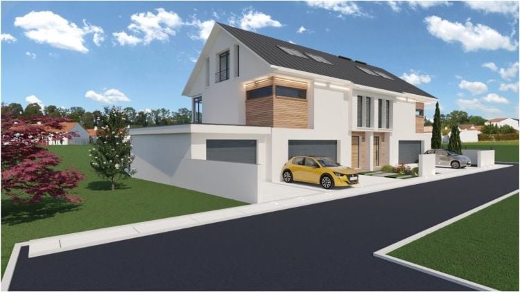 Maison jumelée 4 chambres en vente à Trintange, commune de Bous-Waldbredimus
