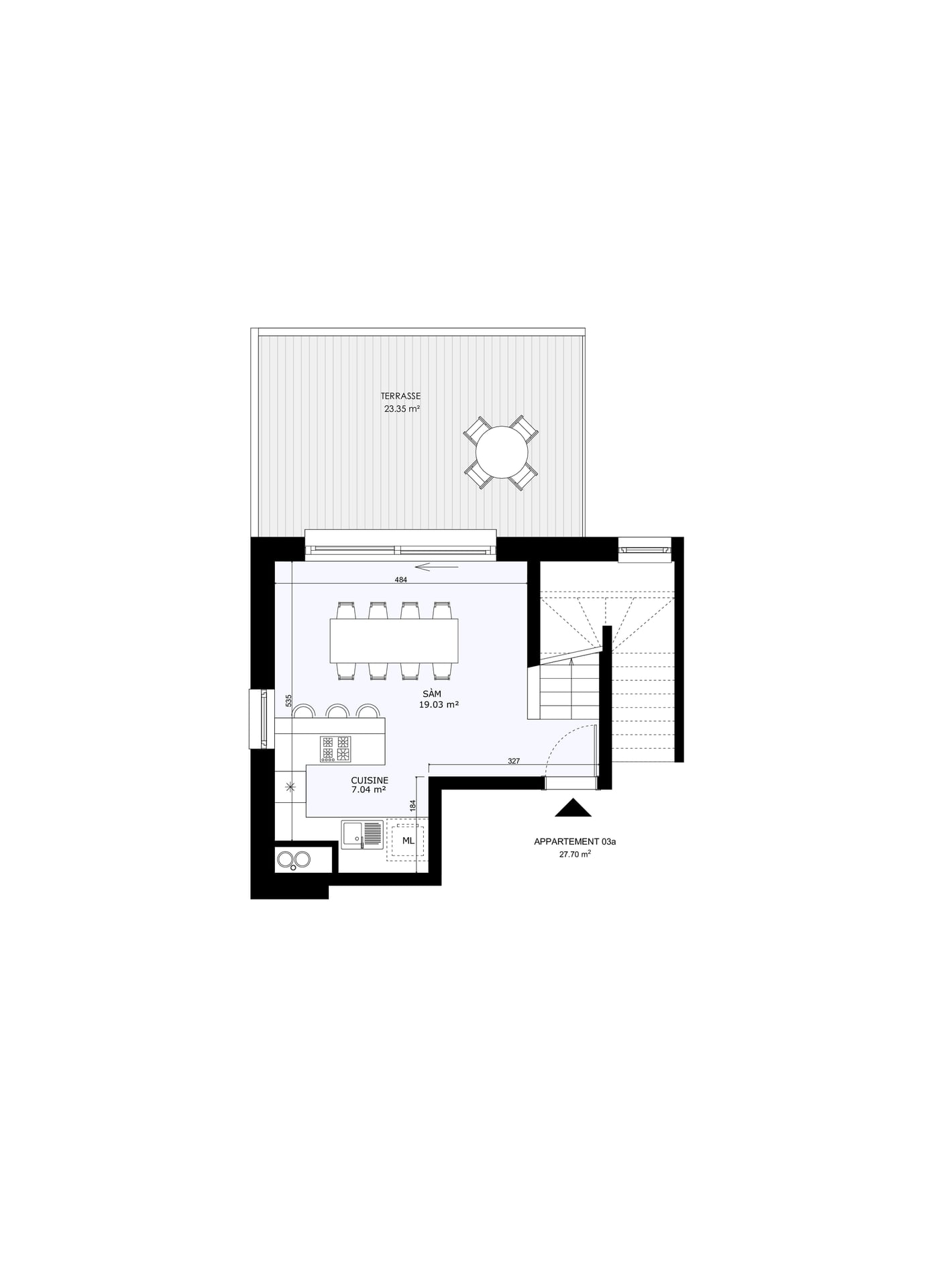 2-bedroom Duplex for sale in Luxembourg-Belair